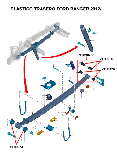 [VT-9073] BUJE ELASTICO TRAS. P/DEL RANGER 12/16