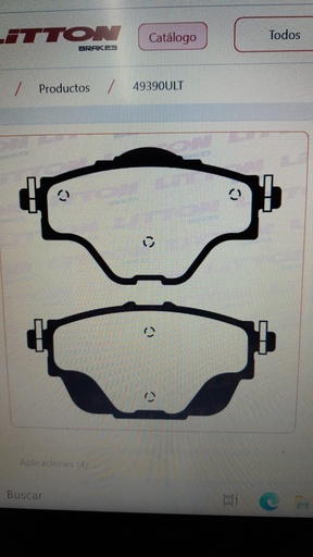 [83827] PASTILLA TRAS. C4 GRAN PICASSO - PEUGEOT 3008 GT - DS7 CROSSBACK- C5 AIR CROSS 21/